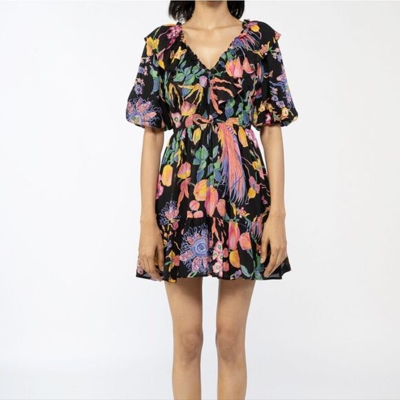 Banjanan Dresses & Skirts - Banjanan Scorpio Floral Minidress Size Large NWT